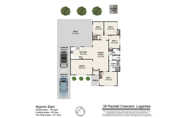 Floorplan of Homely house listing, 38 Packett Crescent, Loganlea QLD 4131