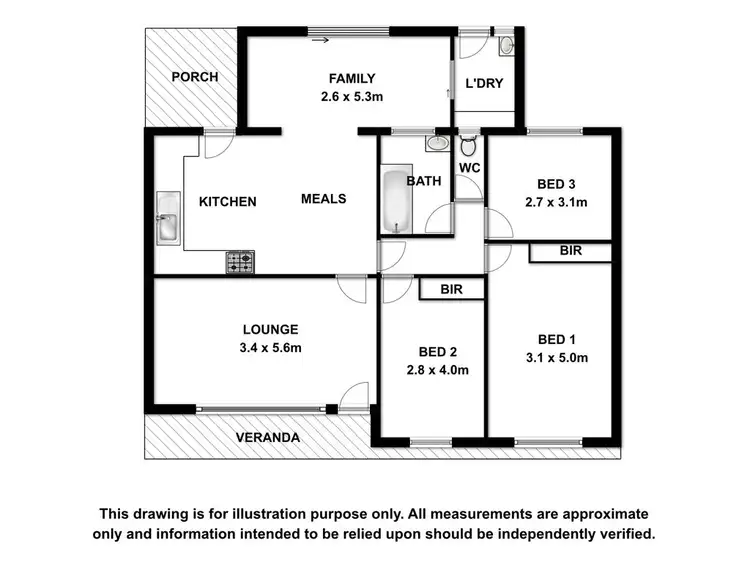 Floorplan of Homely house listing, 47 Ruff Rock Road, Millicent SA 5280