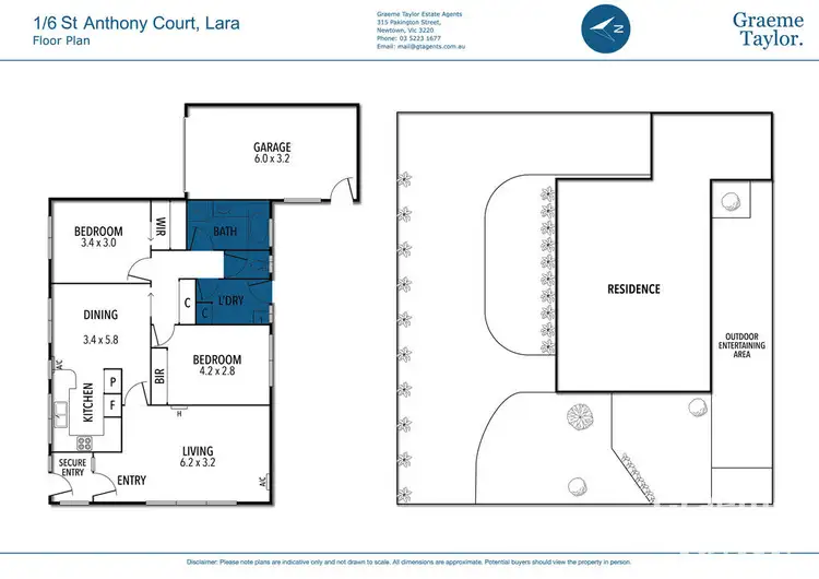 Floorplan of Homely unit listing, 1 & 2/6 St Anthony Court, Lara VIC 3212