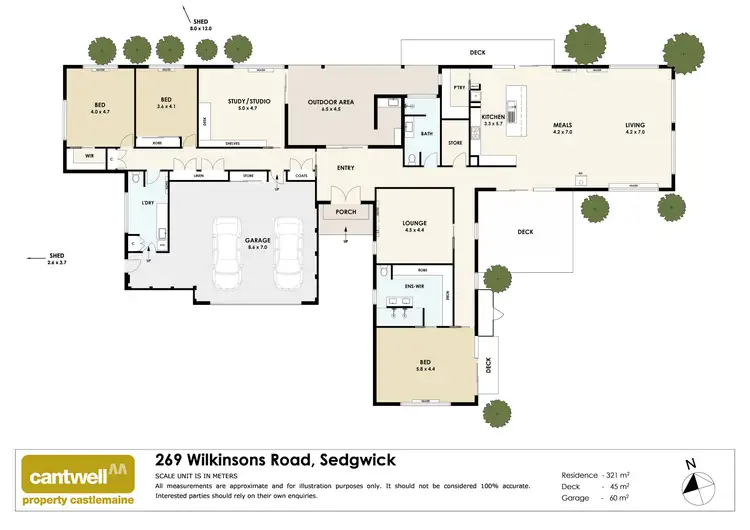 Floorplan of Homely rural property listing, 269 Wilkinsons Rd, Sedgwick VIC 3551