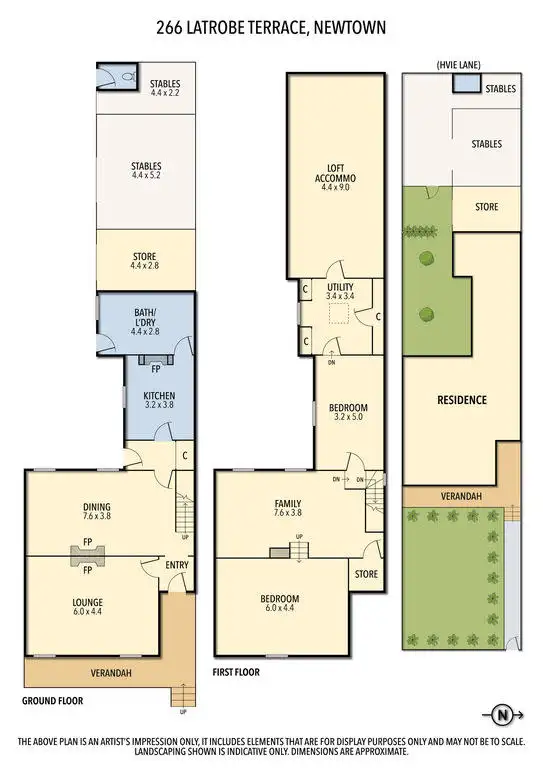 Floorplan of Homely house listing, 266 LATROBE TERRACE, Newtown VIC 3220