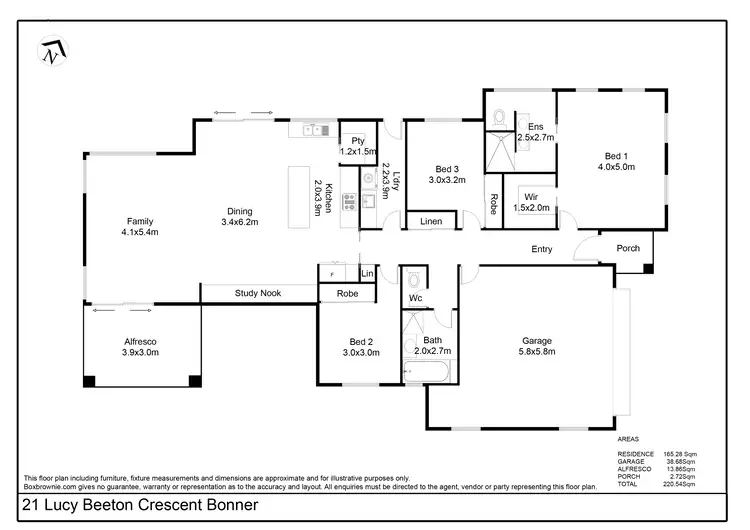 Floorplan of Homely house listing, 21 Lucy Beeton Crescent, Bonner ACT 2914