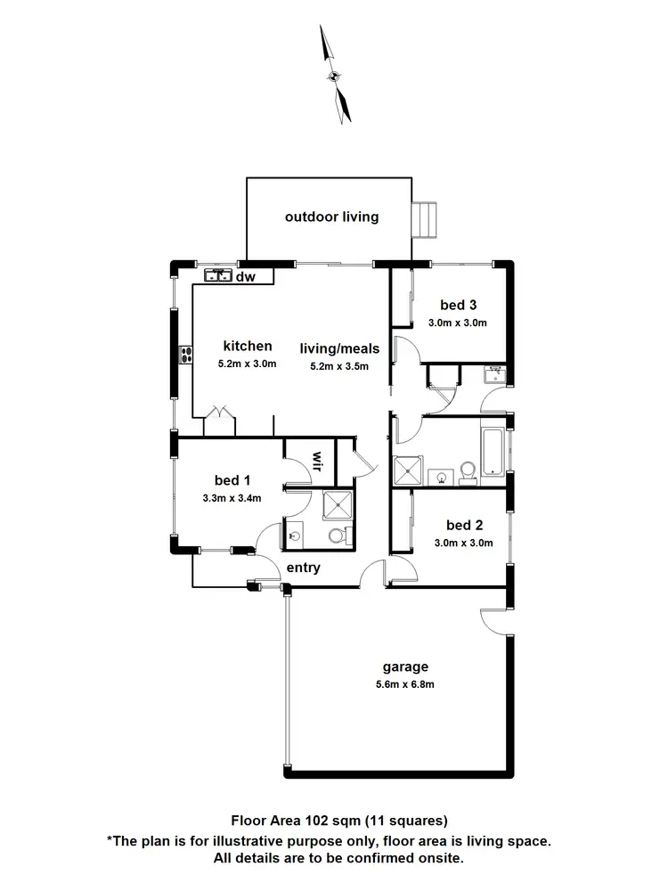 Floorplan of Homely unit listing, 4 ELOURA PLACE, Gembrook VIC 3783