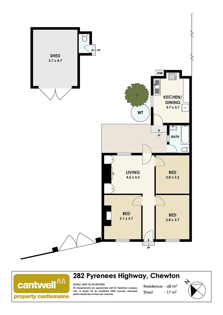 Floorplan of Homely house listing, 282 Pyrenees Highway, Chewton VIC 3451