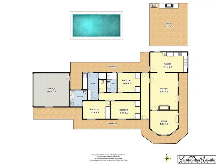 Floorplan of Homely house listing, 28 Havenstock Drive, Yarrawonga VIC 3730