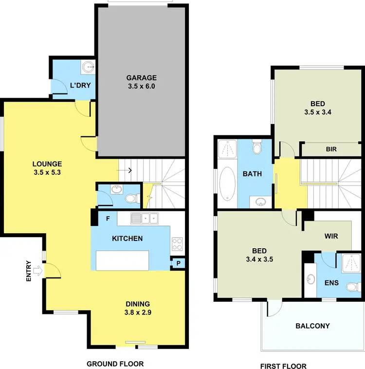 Floorplan of Homely townhouse listing, 6/1 Eastway Avenue, Donvale VIC 3111