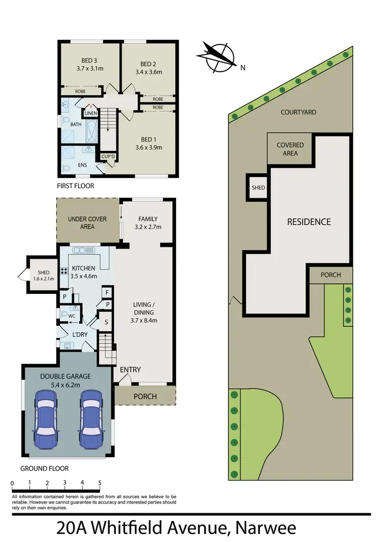 Floorplan of Homely semi-detached listing, 20A Whitfield Avenue, Narwee NSW 2209