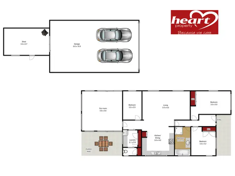 Floorplan of Homely house listing, 183 Somerton Park Road, Sale VIC 3850