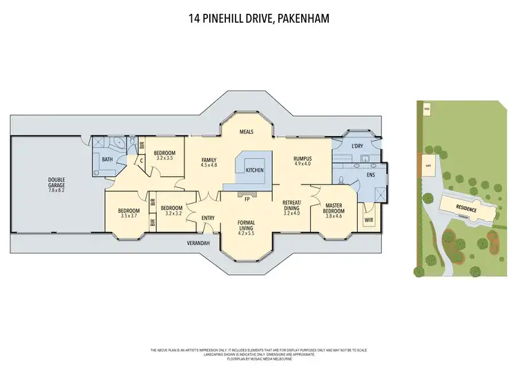 Floorplan of Homely house listing, 14 PINEHILL DRIVE, Pakenham VIC 3810