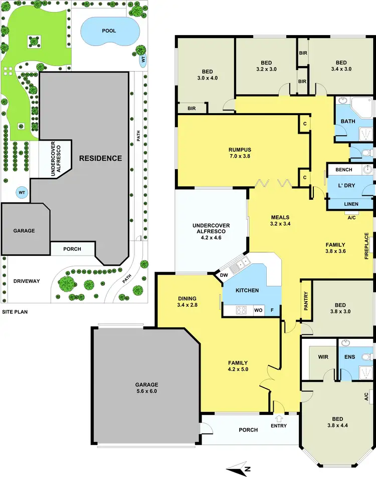 Floorplan of Homely house listing, 4 Robinia Court, Narre Warren South VIC 3805