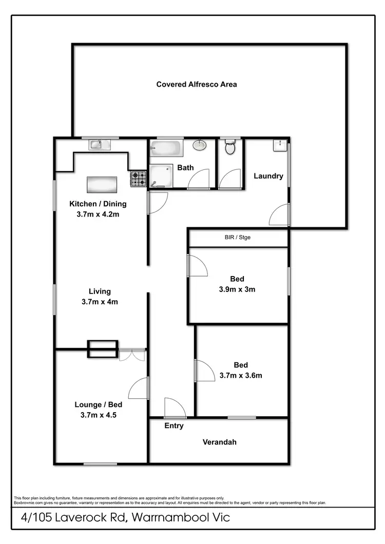 Floorplan of Homely house listing, 4/105 Laverock Road, Warrnambool VIC 3280