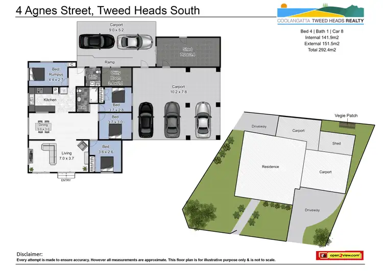 Floorplan of Homely house listing, 4 Agnes Street, Tweed Heads South NSW 2486