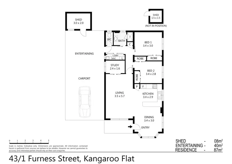 Floorplan of Homely retirement listing, Unit 43 Karinya Gardens (1-11 Furness St), Kangaroo Flat VIC 3555