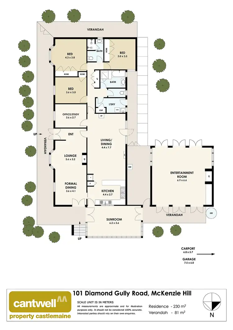 Floorplan of Homely house listing, 101 Diamond Gully Road, Mckenzie Hill VIC 3451