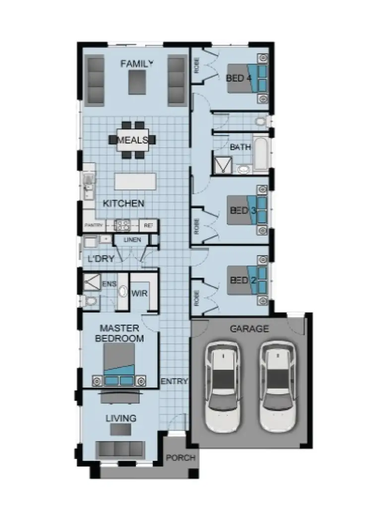 Floorplan of Homely house listing, lot 713 Kakado drive, Clyde North VIC 3978