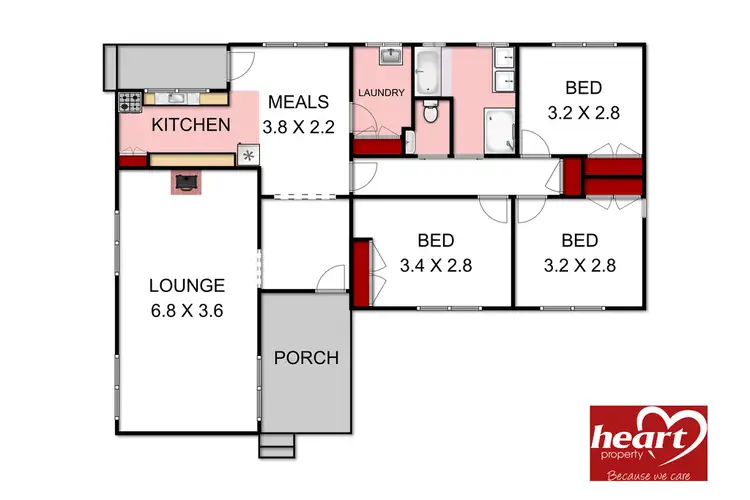 Floorplan of Homely house listing, 5 Lions Court, Sale VIC 3850