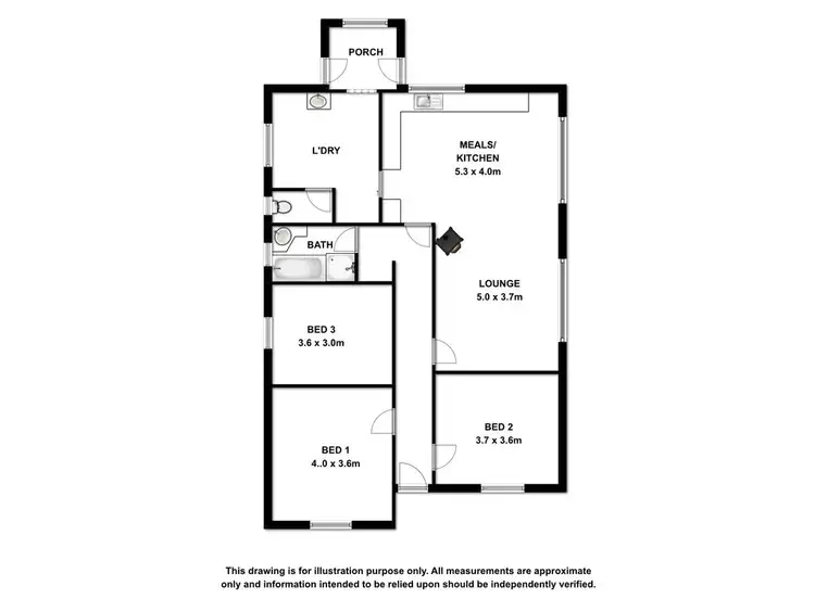 Floorplan of Homely house listing, 208 Mount Gambier Road, Millicent SA 5280