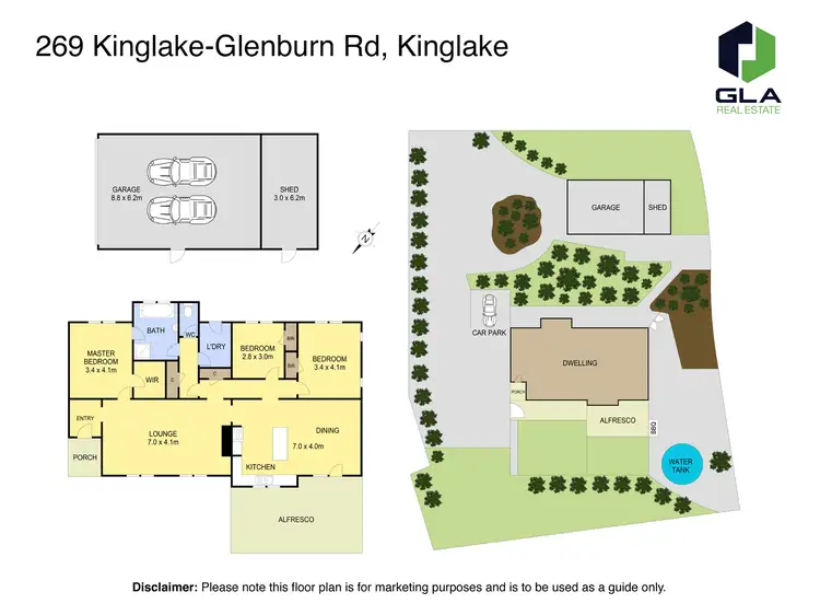 Floorplan of Homely house listing, 269 Kinglake-Glenburn Road, Kinglake VIC 3763