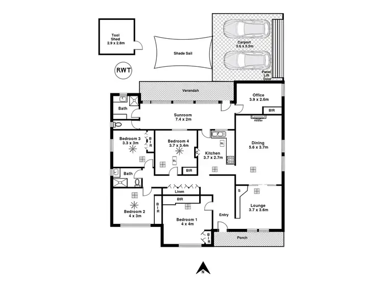 Floorplan of Homely house listing, 5 Mines Road, Campbelltown SA 5074