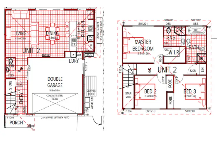 Floorplan of Homely semi-detached listing, 2/24 Faraday Crescent, Pacific Pines QLD 4211
