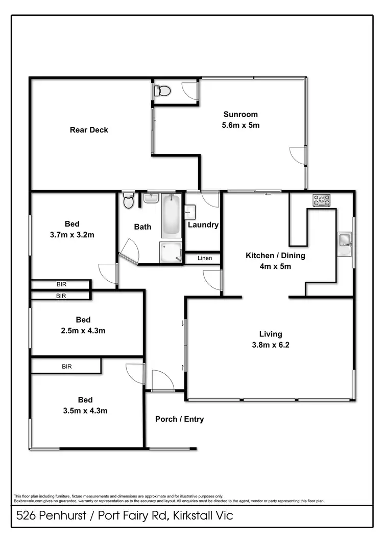 Floorplan of Homely house listing, 526 Penshurst-Port Fairy Road, Kirkstall VIC 3283