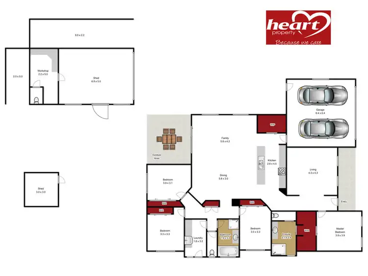 Floorplan of Homely house listing, 3 Kylie Court, Sale VIC 3850