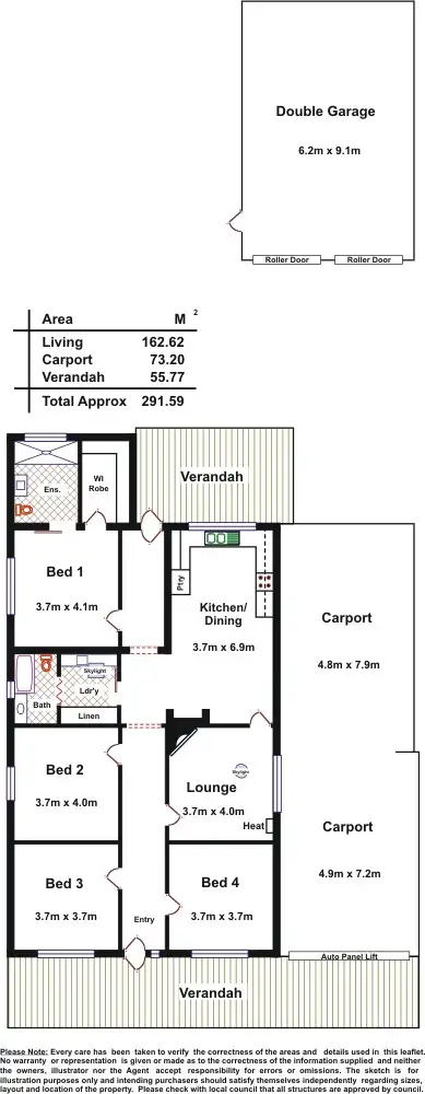 Floorplan of Homely house listing, 38 Stonehaven Street, Pennington SA 5013