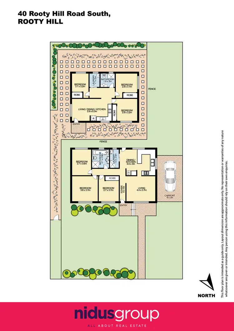 Floorplan of Homely house listing, 40 & 40A Rooty Hill Road South, Rooty Hill NSW 2766