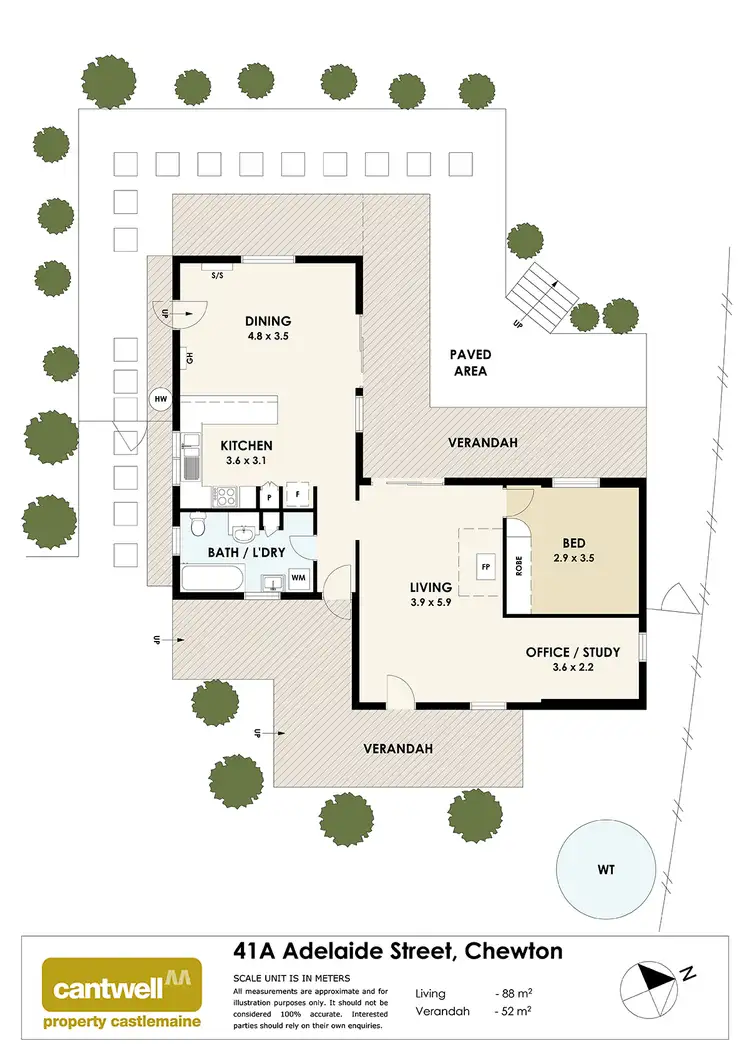 Floorplan of Homely house listing, 41A Adelaide Street, Chewton VIC 3451