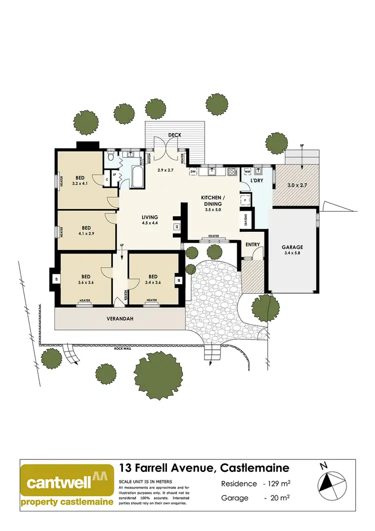 Floorplan of Homely house listing, 13 Farrell Avenue, Castlemaine VIC 3450