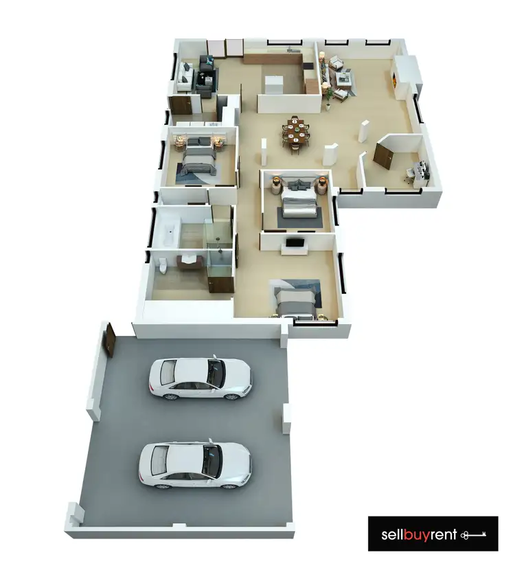 Floorplan of Homely house listing, 16 DIAMOND DRIVE, Wodonga VIC 3690