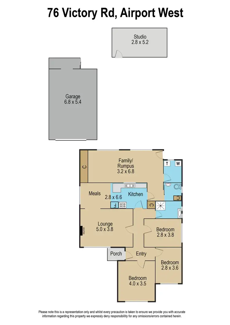 Floorplan of Homely house listing, 76 Victory Road, Airport West VIC 3042