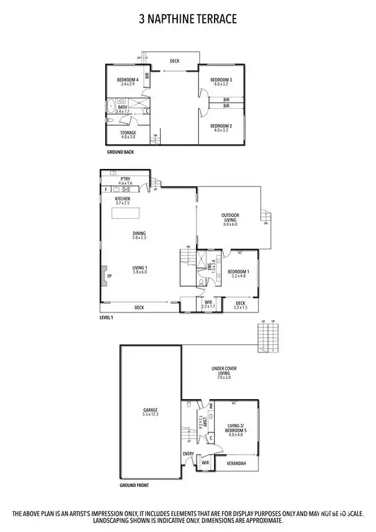 Floorplan of Homely house listing, 3 Napthine Terrace, Warrnambool VIC 3280