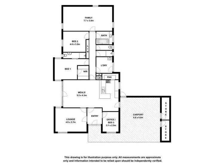 Floorplan of Homely house listing, 16 Belt Road, Millicent SA 5280