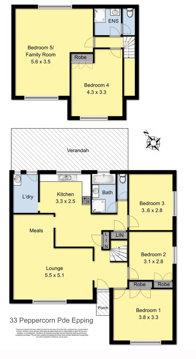 Floorplan of Homely house listing, 33 Peppercorn Parade, Epping VIC 3076