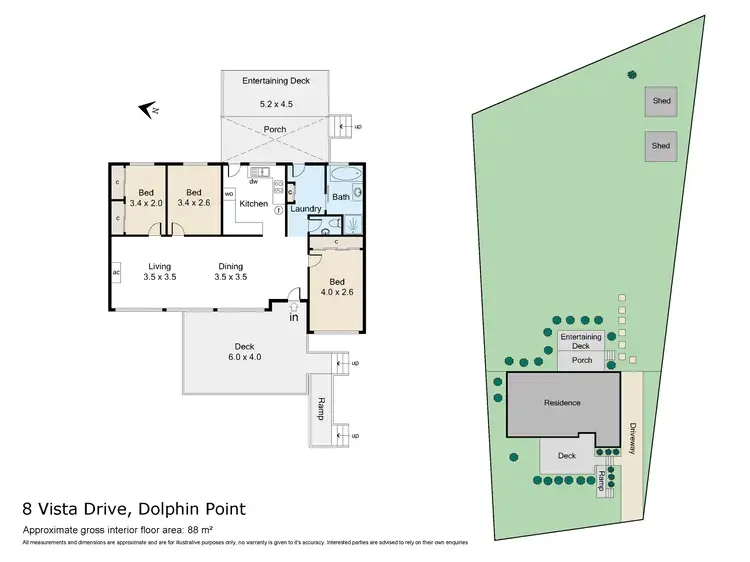 Floorplan of Homely house listing, 8 Vista Drive, Dolphin Point NSW 2539