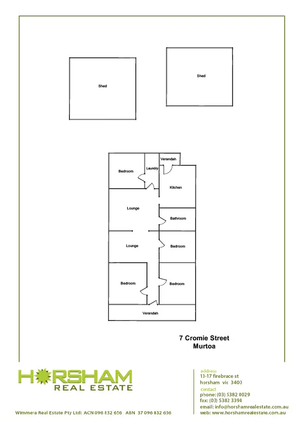 Floorplan of Homely house listing, 7 CROMIE STREET, Murtoa VIC 3390