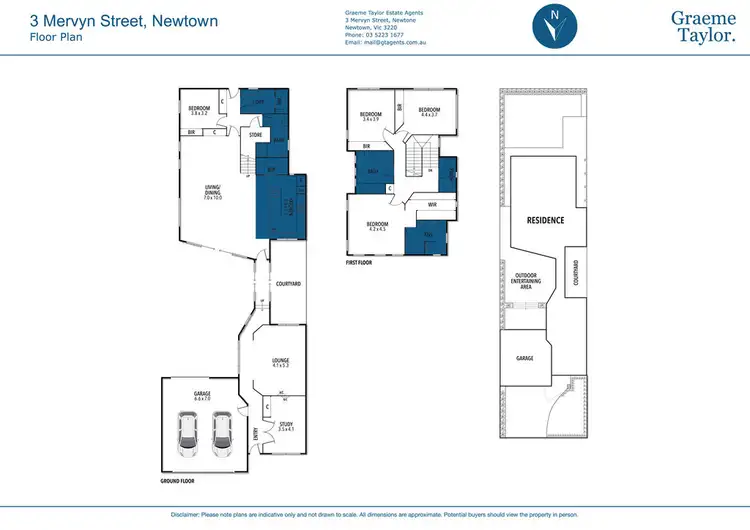 Floorplan of Homely house listing, 3 Mervyn Street, Newtown VIC 3220