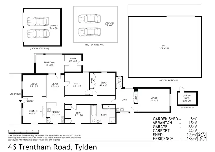 Floorplan of Homely house listing, 46 Trentham Road, Tylden VIC 3444