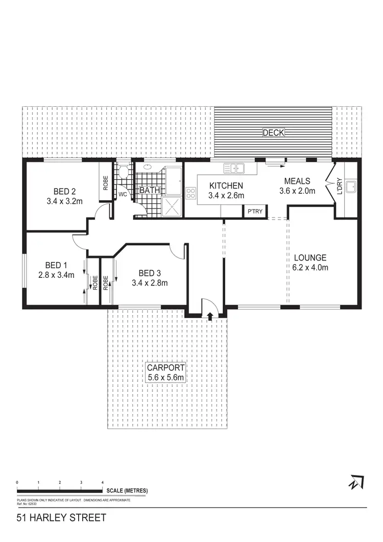 Floorplan of Homely house listing, 51 Harley Street, Strathdale VIC 3550
