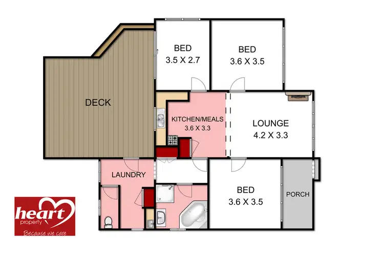 Floorplan of Homely house listing, 8 Pine Grove, Sale VIC 3850