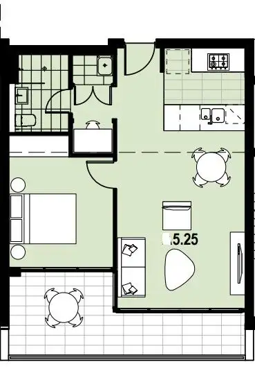 Floorplan of Homely apartment listing, D525/2 half st, Wentworth Point NSW 2127