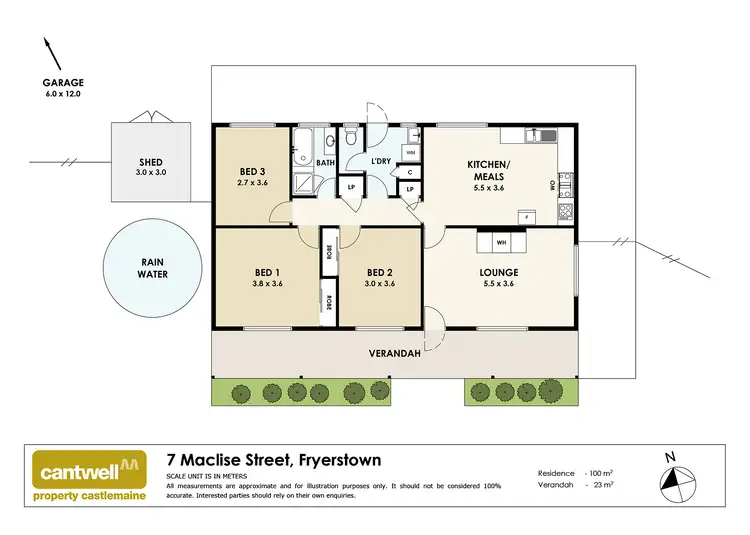 Floorplan of Homely house listing, 7 Maclise Street, Fryerstown VIC 3451