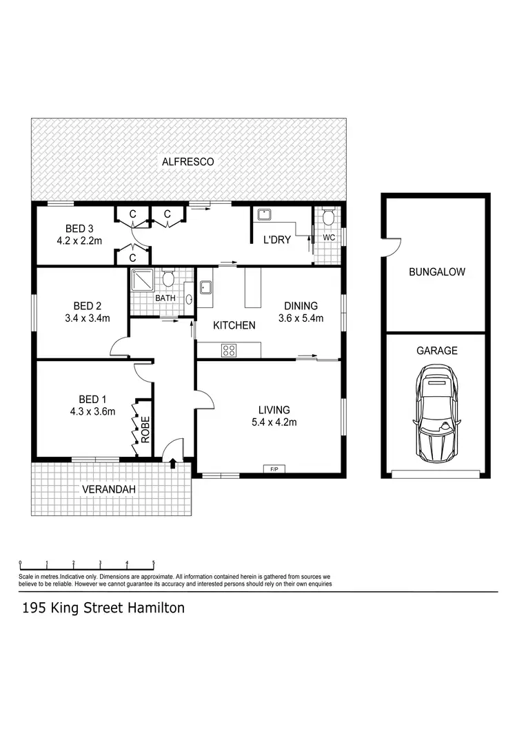 Floorplan of Homely house listing, 195 King Street, Hamilton VIC 3300