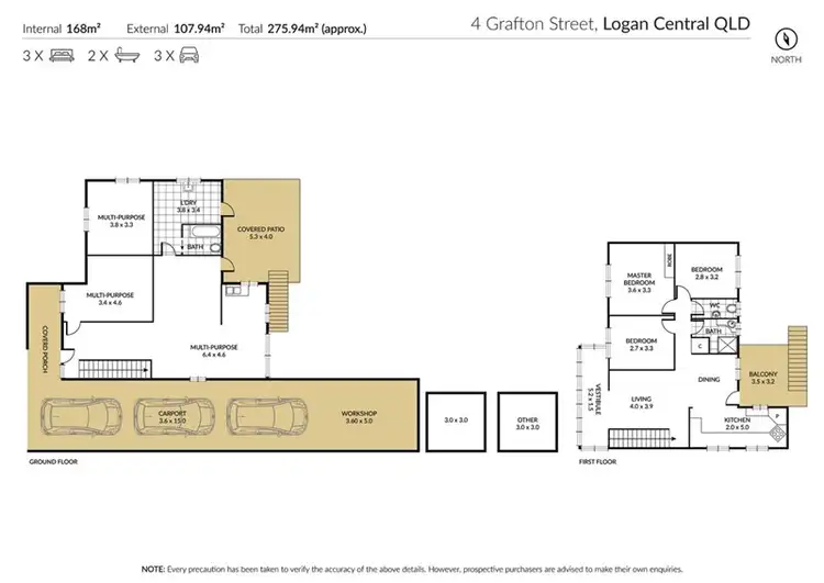 Floorplan of Homely house listing, 4 Grafton Street, Logan Central QLD 4114
