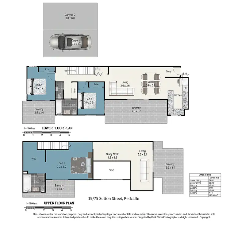 Floorplan of Homely unit listing, 19/75 Sutton St, Redcliffe QLD 4020