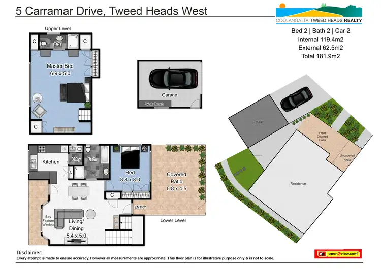 Floorplan of Homely townhouse listing, 5 Carramar Drive, Tweed Heads West NSW 2485