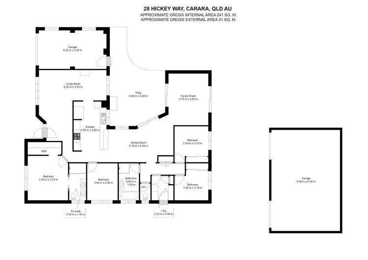 Floorplan of Homely house listing, 28 HICKEY WAY, Carrara QLD 4211