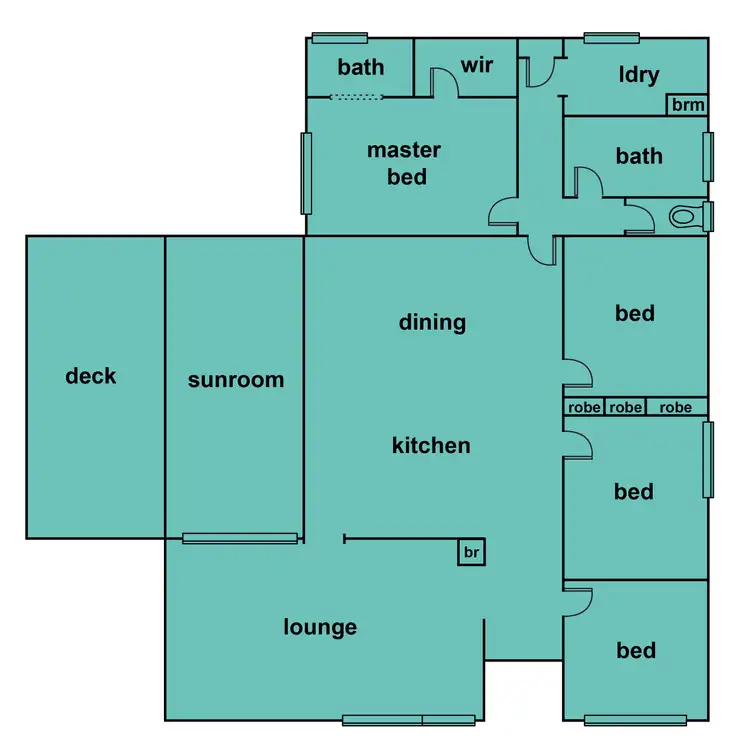 Floorplan of Homely house listing, 2 Sainsbury Court, Mount Clear VIC 3350