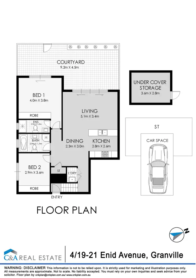Floorplan of Homely unit listing, 4/19-21 Enid Ave, Granville NSW 2142